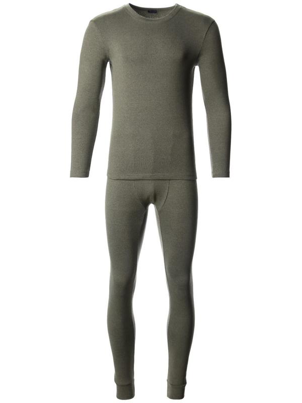 Комплект мужской термо (джемпер, брюки) MINAKU цвет хаки, р-р 54