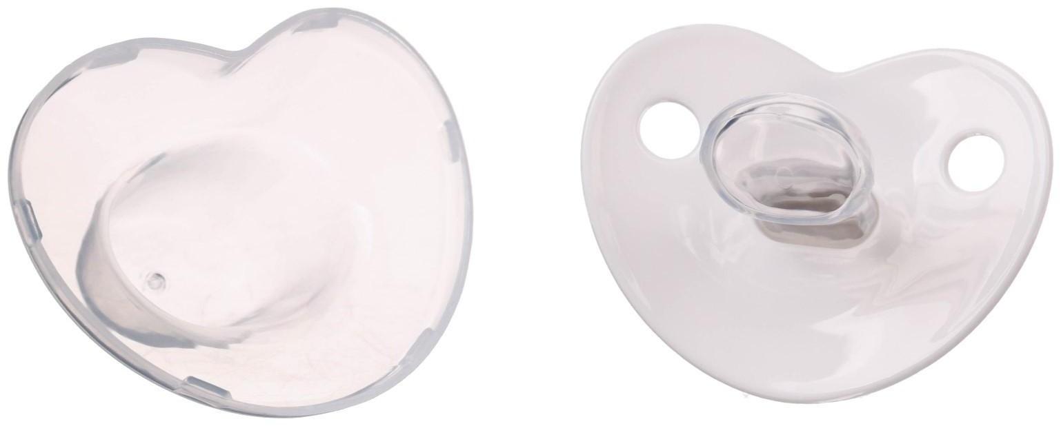 Соска - пустышка ортодонтическая, I LOVE MUM, с колпачком, +6мес., серый/серебро, стразы