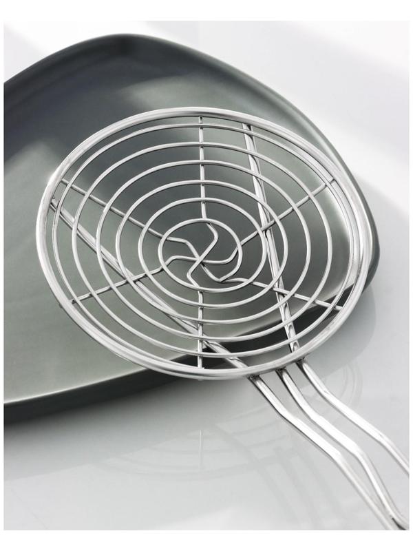 Шумовка спиральная из нержавеющей стали Доляна «Индия», 50×14,5 см