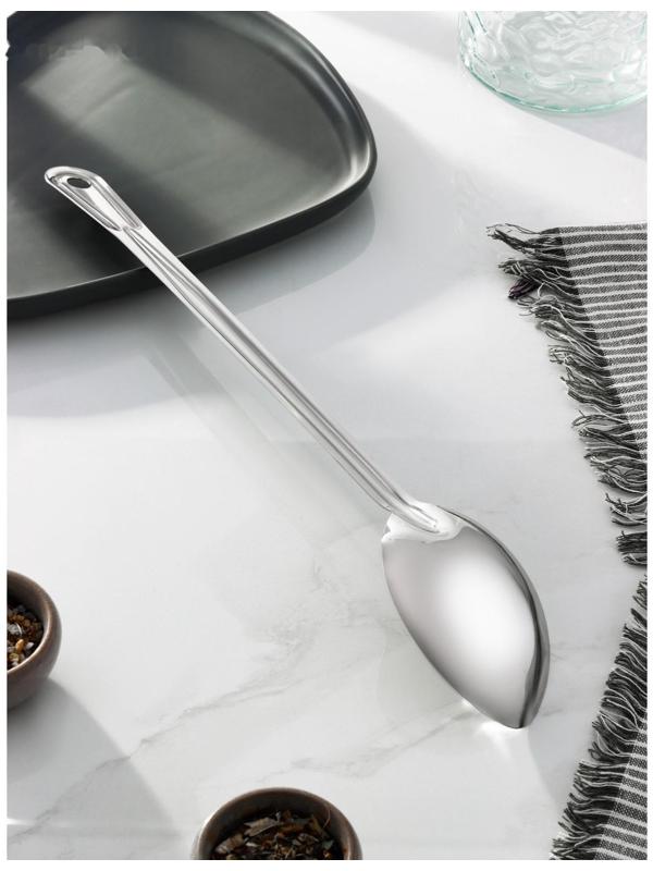 Ложка гарнирная из нержавеющей стали Доляна «Индия», 38×6,8 см, толщина 1 мм