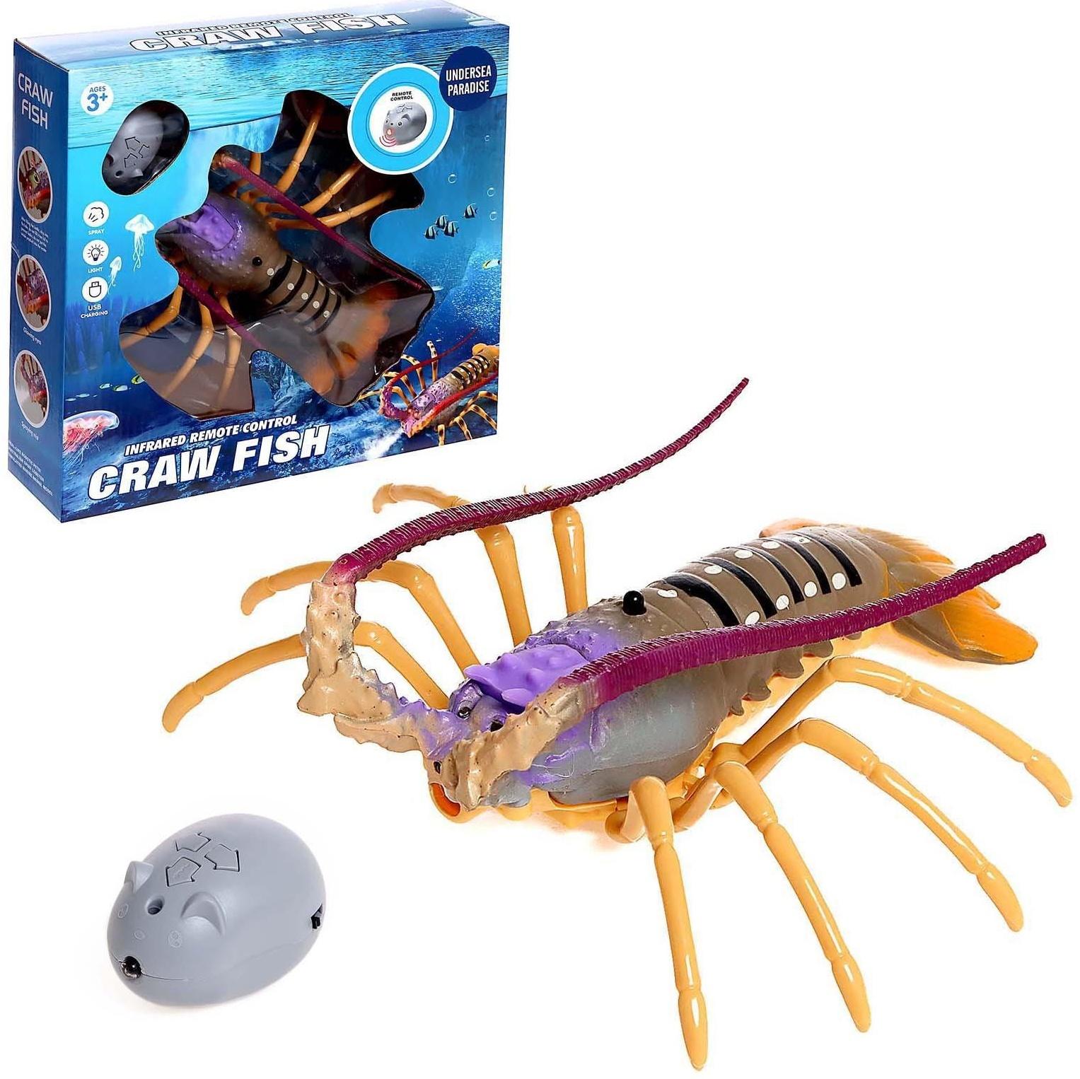 Омар радиоуправляемый Craw Fish, световые эффекты