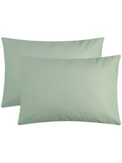 Комплект наволочек Этель, 50х70 см - 2 шт, цвет фисташка, 100% хл, бязь