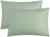 Комплект наволочек Этель, 50х70 см - 2 шт, цвет фисташка, 100% хл, бязь