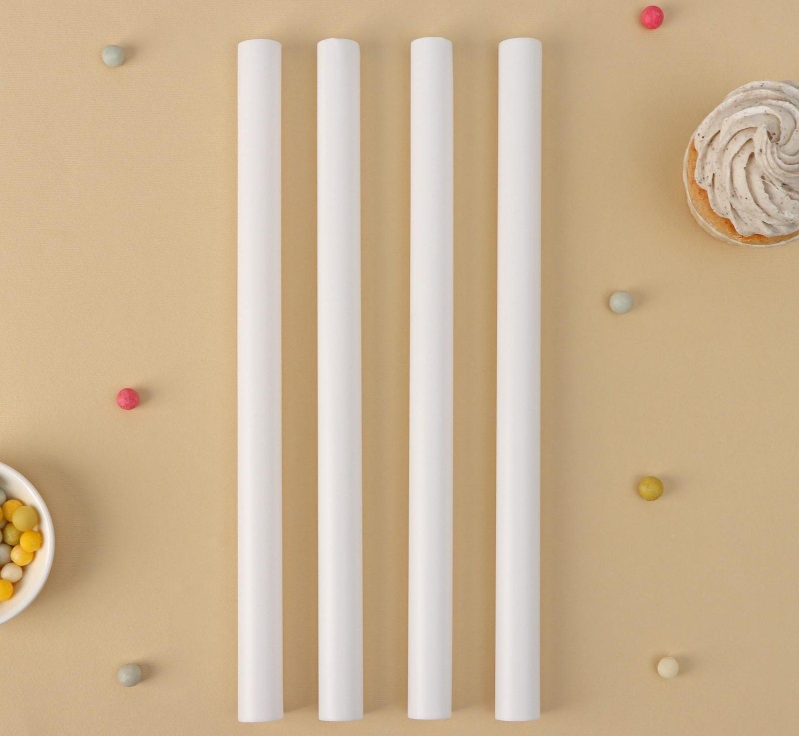 Набор палочек-дюбелей для кондитерских изделий Доляна, d=1,8 см, 30 см, 4 шт