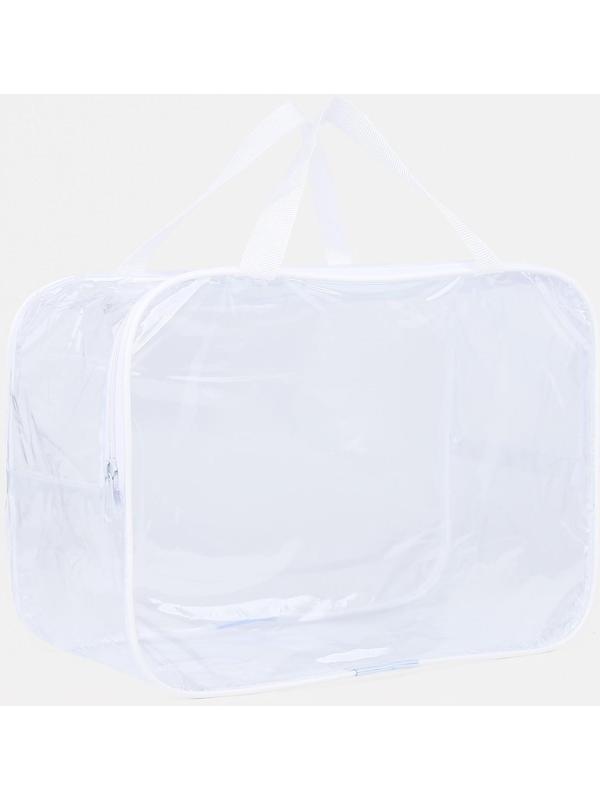 Косметичка на молнии, цвет белый