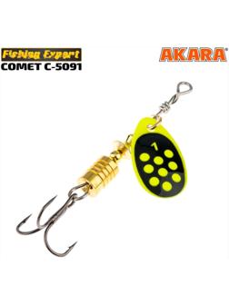 Блесна вращающаяся Akara C-5091, 6 г, цвет 193 Yl