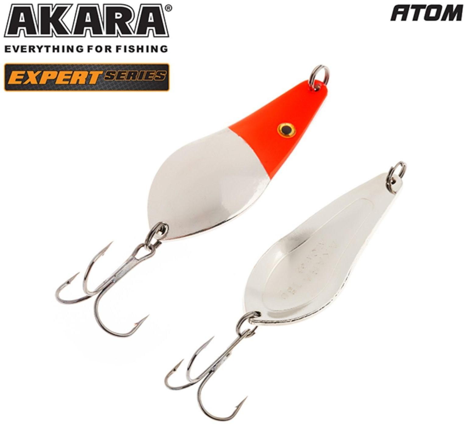 Блесна колеблющаяся Akara Expert Атом, 55 мм, 10 г, цвет 3/SIL
