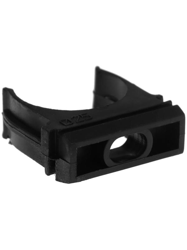 Крепеж-клипса для труб Урал ПАК, 25 мм, черная, АТ-30125-010