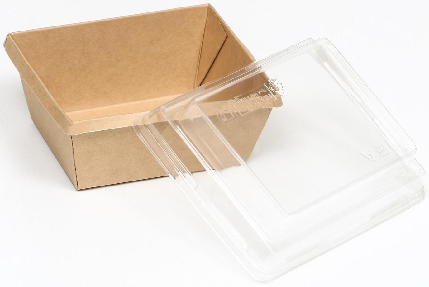 Контейнер для кондитерских изделий, купольная  крышка, 250 мл