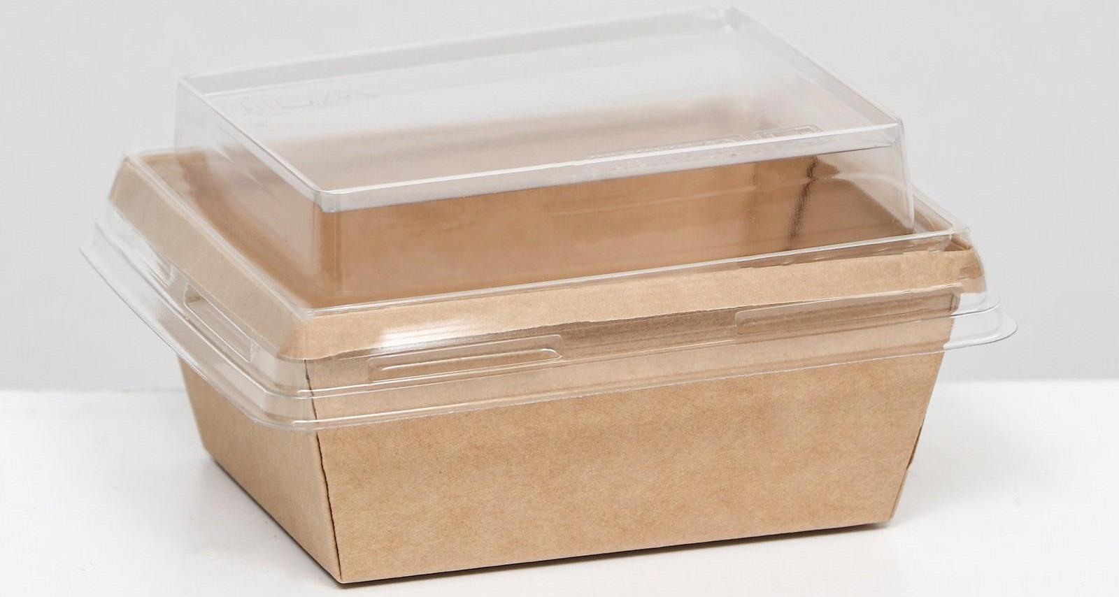 Контейнер для кондитерских изделий, купольная  крышка, 250 мл