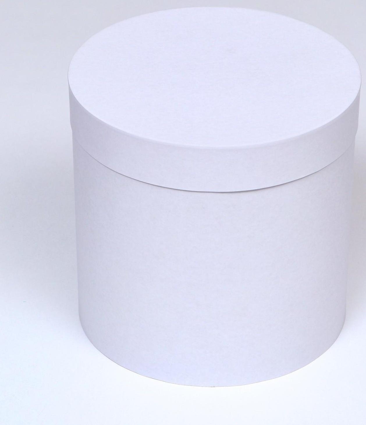 Шляпная коробка белая, 23 х 23 см