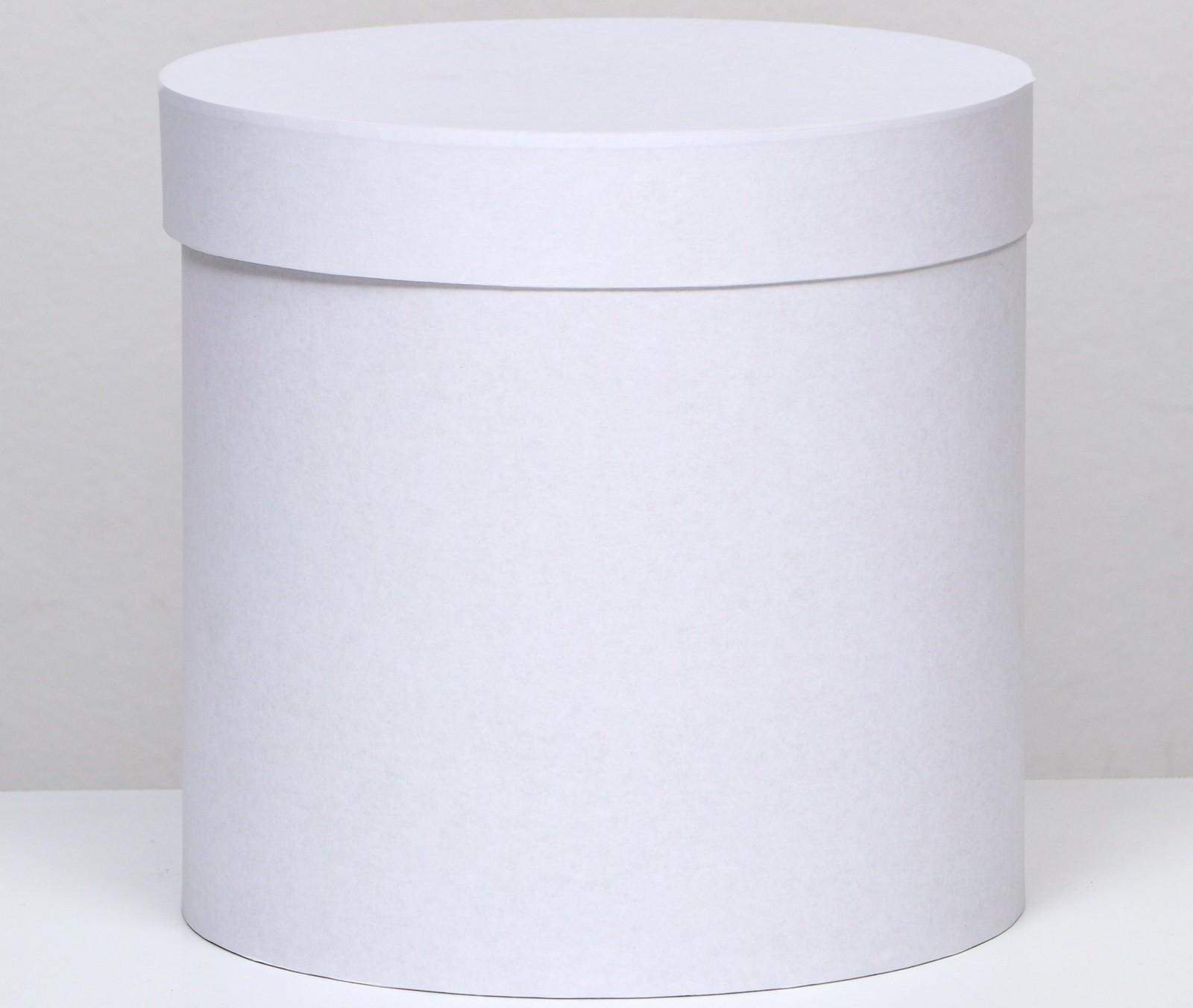 Шляпная коробка белая, 23 х 23 см