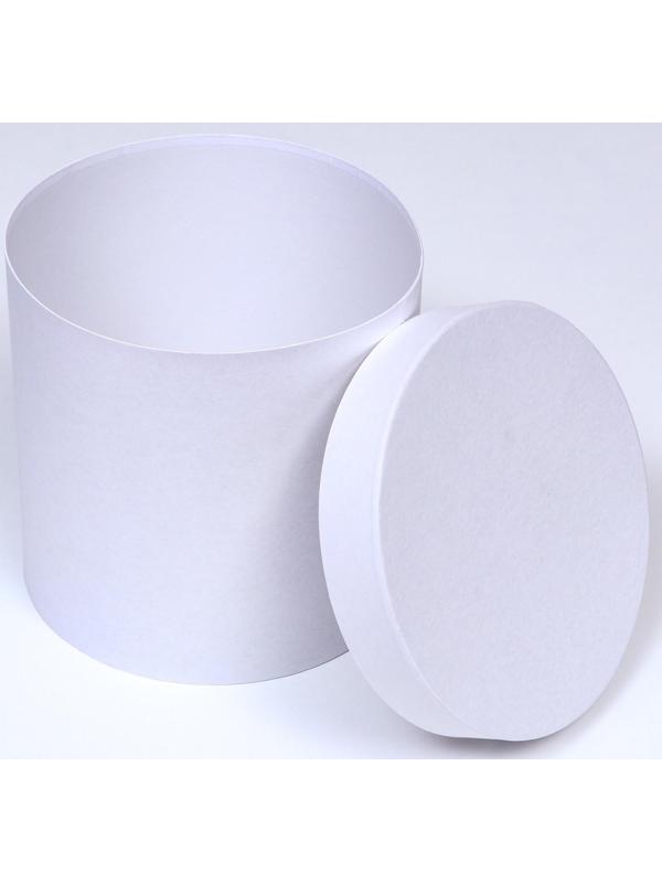 Шляпная коробка белая, 23 х 23 см