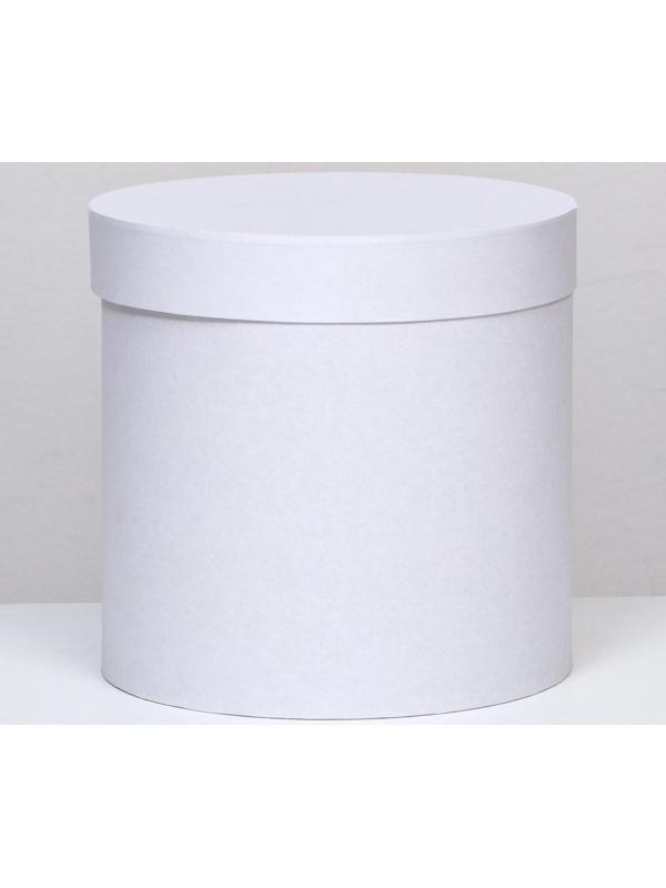 Шляпная коробка белая, 23 х 23 см