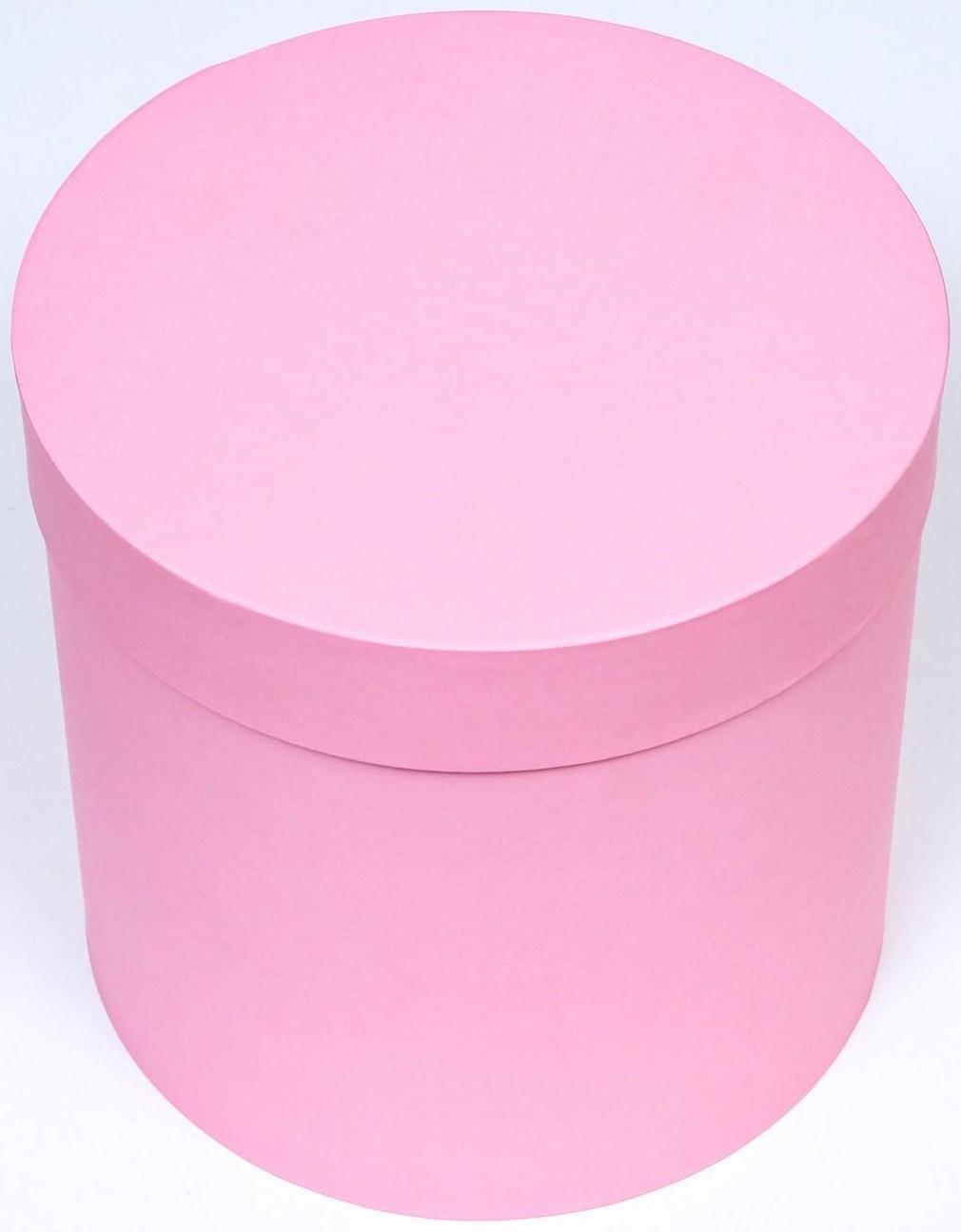 Шляпная коробка розовая , 23 х 23 см