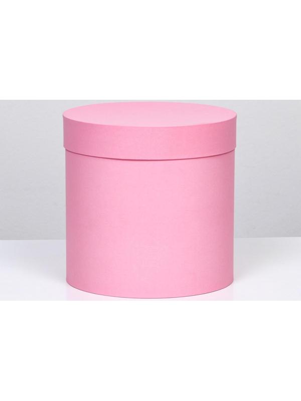 Шляпная коробка розовая , 23 х 23 см