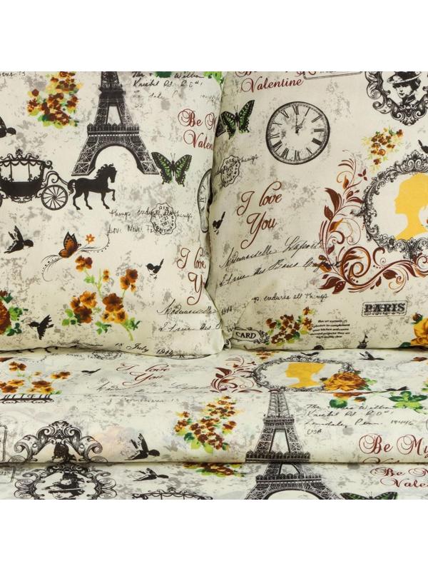 Постельное бельё 1.5сп Бояртекс, размер 145х215, 145х215, 70х70см 2шт, микрофибра 65г/м, 100% полиэстер