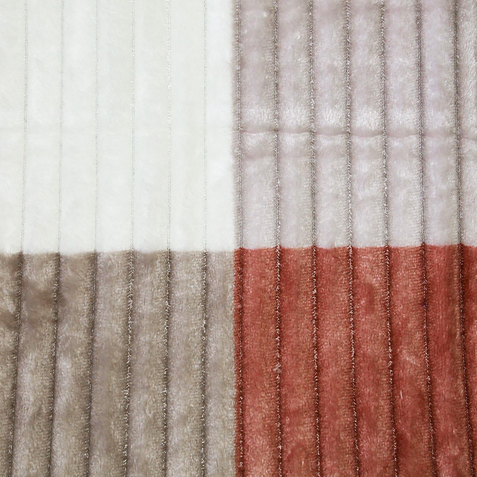 Плед Бастион 200х220см, цвет каштан, велсофт 280г/м, полиэстер 100%