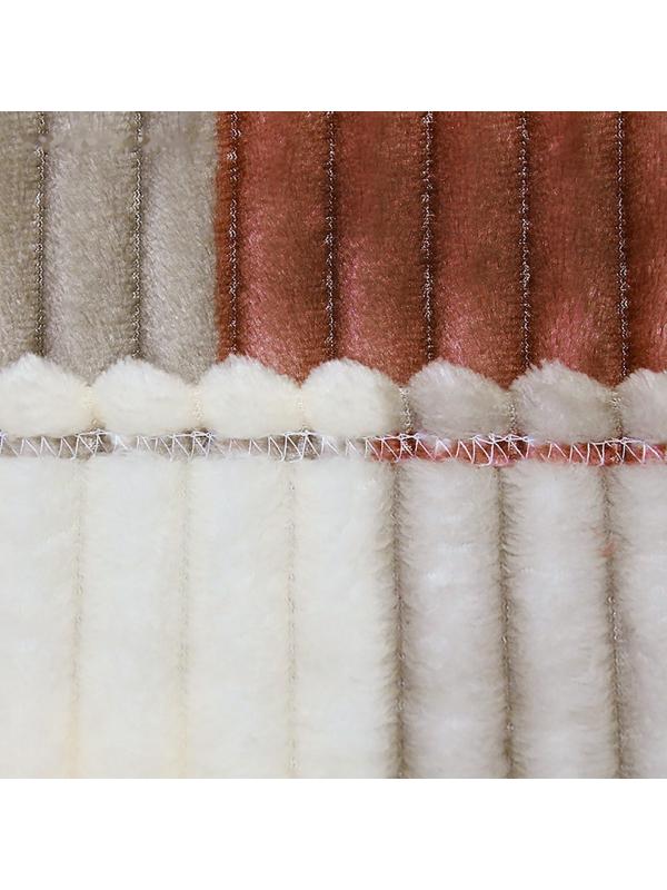 Плед Бастион 200х220см, цвет каштан, велсофт 280г/м, полиэстер 100%