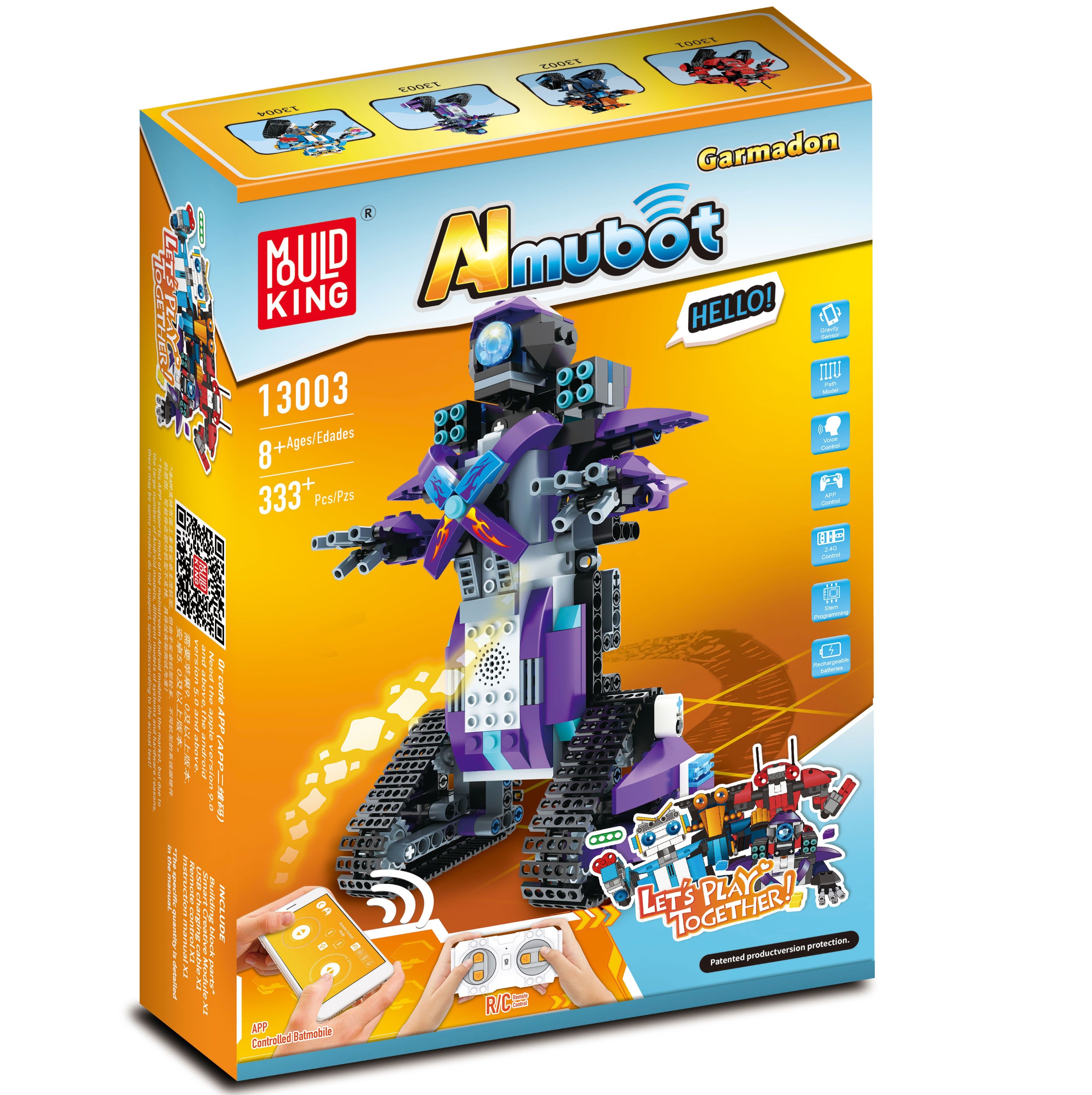 Конструктор Mould King «Гусеничный робот Almubot» на радиоуправлении 13003 / 333 детали