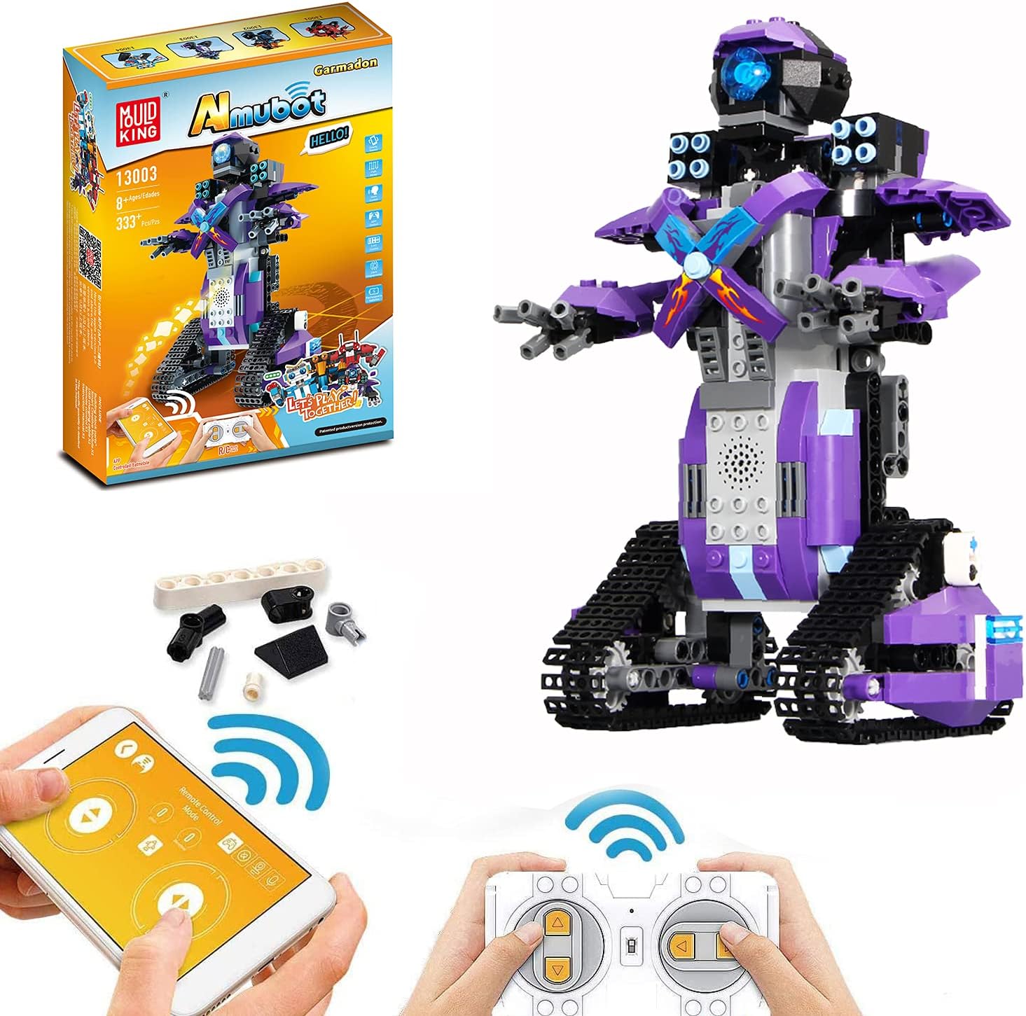 Конструктор Mould King «Гусеничный робот Almubot» на радиоуправлении 13003 / 333 детали