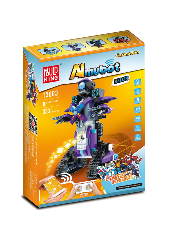 Конструктор Mould King «Гусеничный робот Almubot» на радиоуправлении 13003 / 333 детали