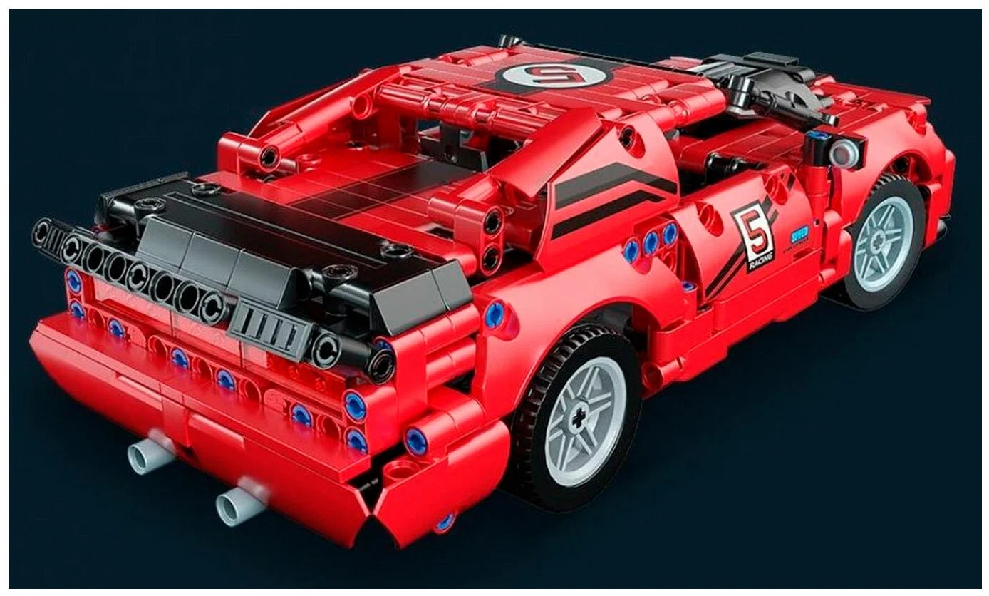 Радиоуправляемый конструктор Mould King «Dodge Challenger Red» 15017 / 733 детали