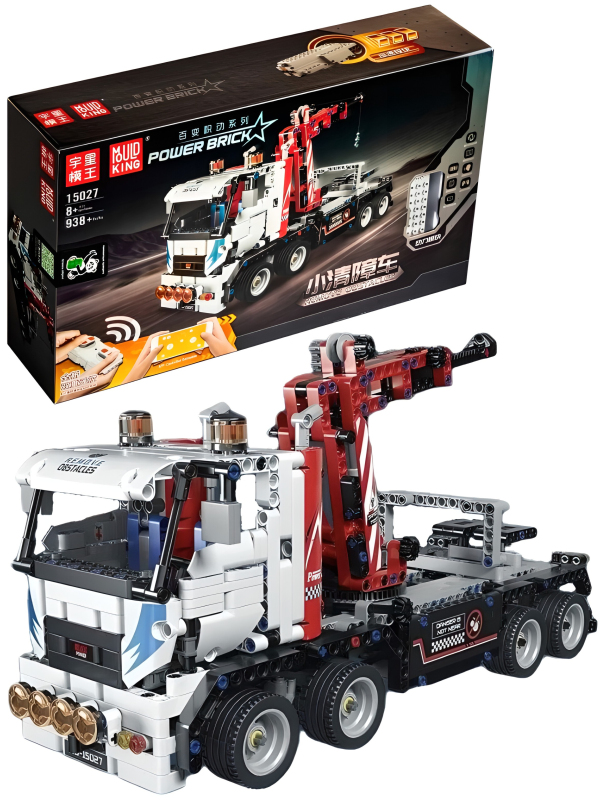 Радиоуправляемый конструктор Mould King «Тягач с манипулятором» 15027/ 938 детали