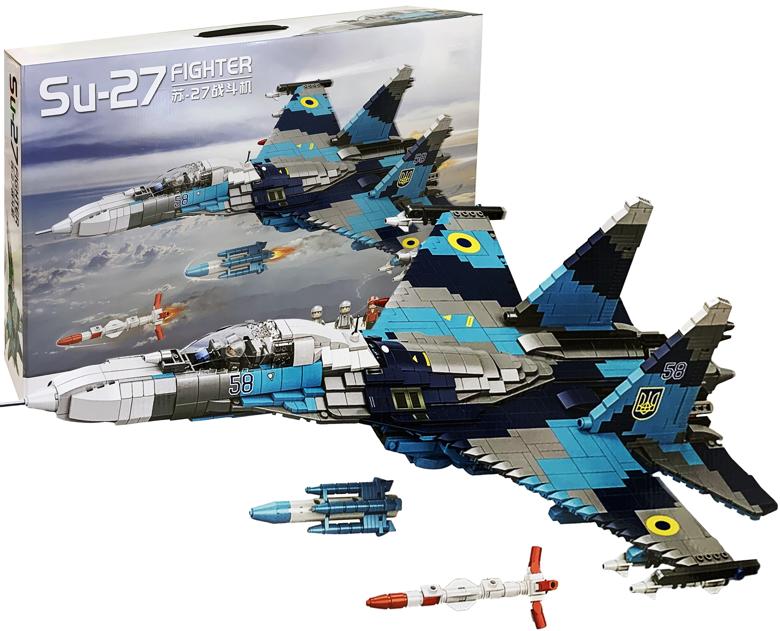 Конструктор «Самолет Su-27» 9005 / 2332 детали