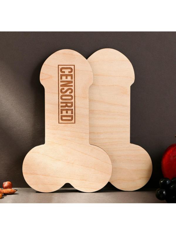 Доска разделочная «Censored», 20 х 12,5 см