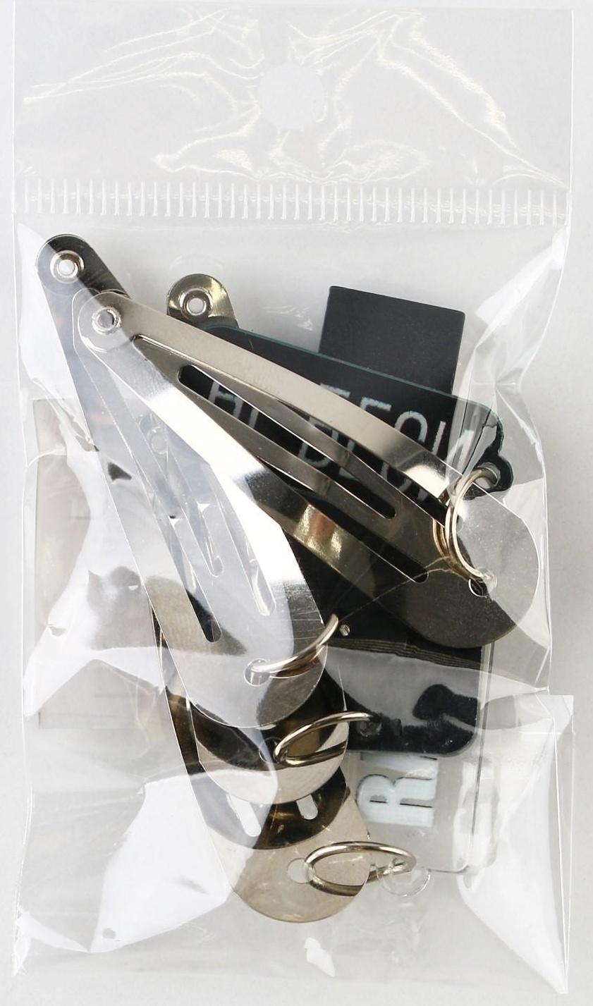 Заколки для волос с акриловым доп.элементом «Микс»