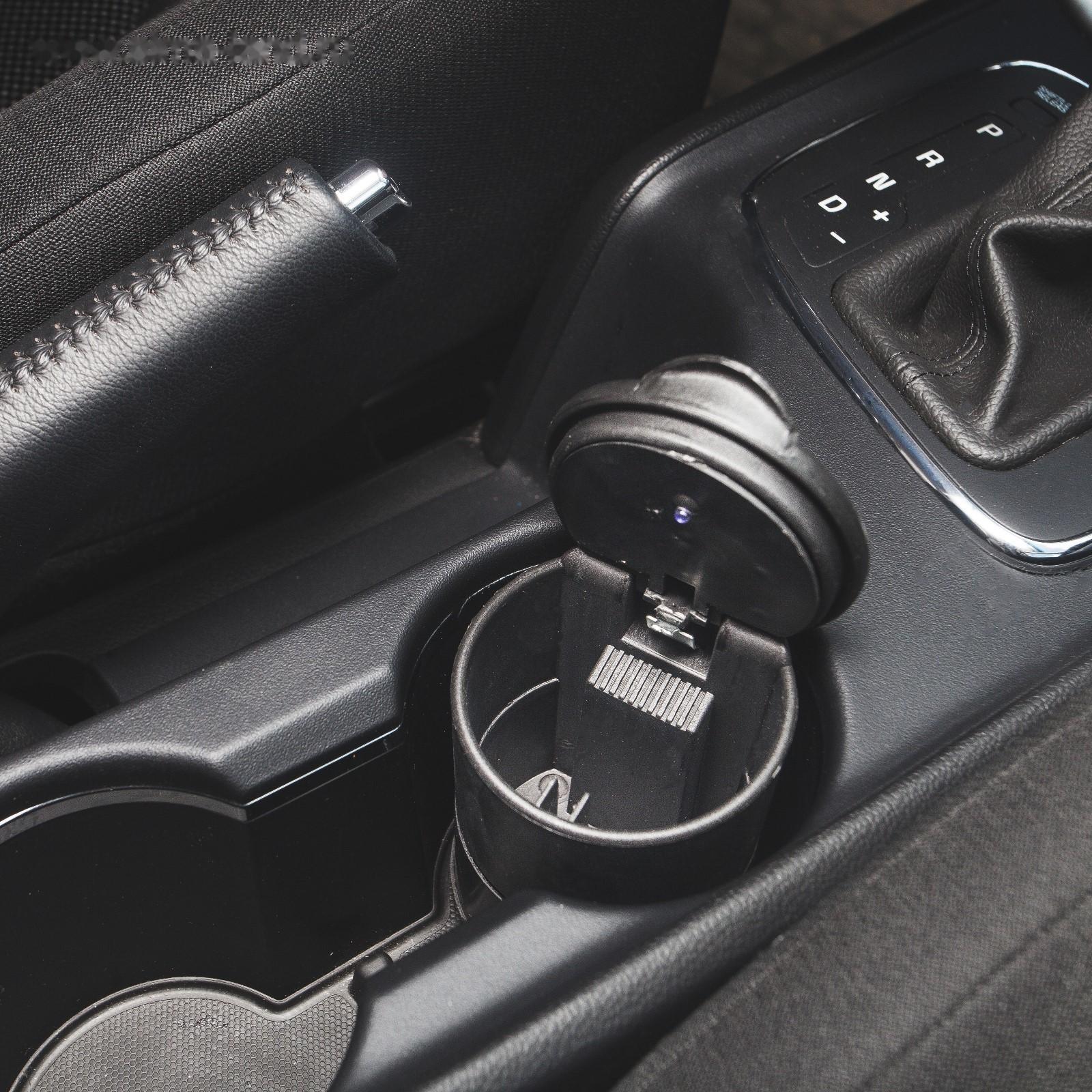 Пепельница для авто TORSO с подсветкой, 10×7 см, черный