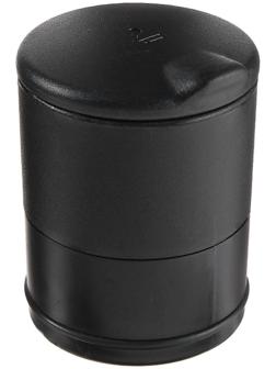 Пепельница для авто TORSO с подсветкой, 10×7 см, черный