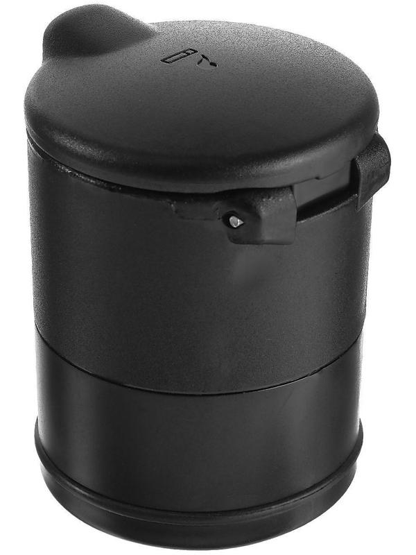 Пепельница для авто TORSO с подсветкой, 10×7 см, черный