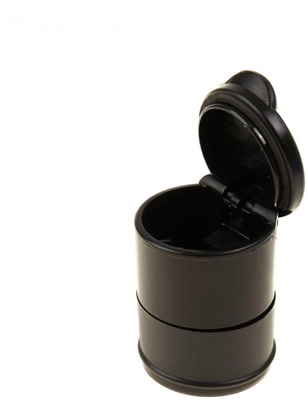 Пепельница для авто 10×7 см, черный