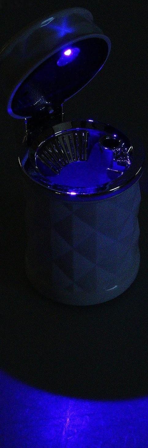 Пепельница для авто с подсветкой, белый