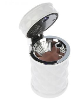 Пепельница для авто с подсветкой, белый