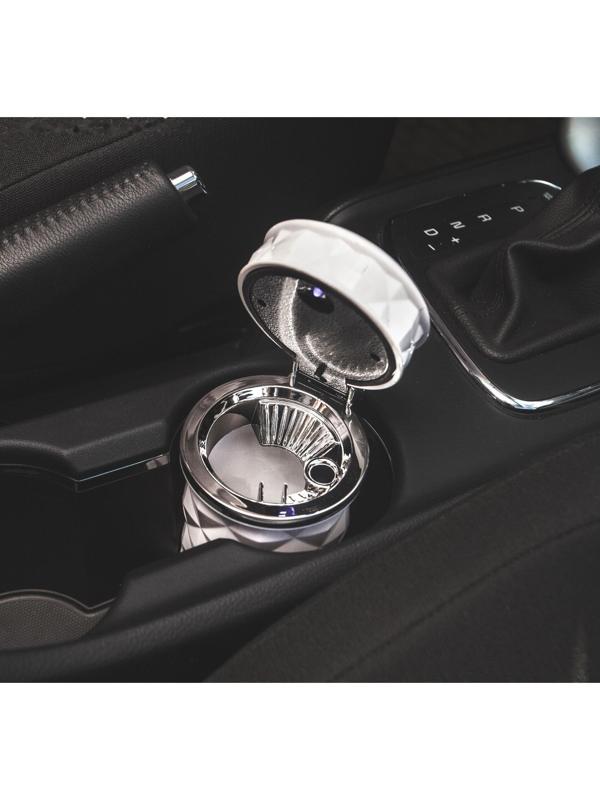 Пепельница для авто с подсветкой, белый