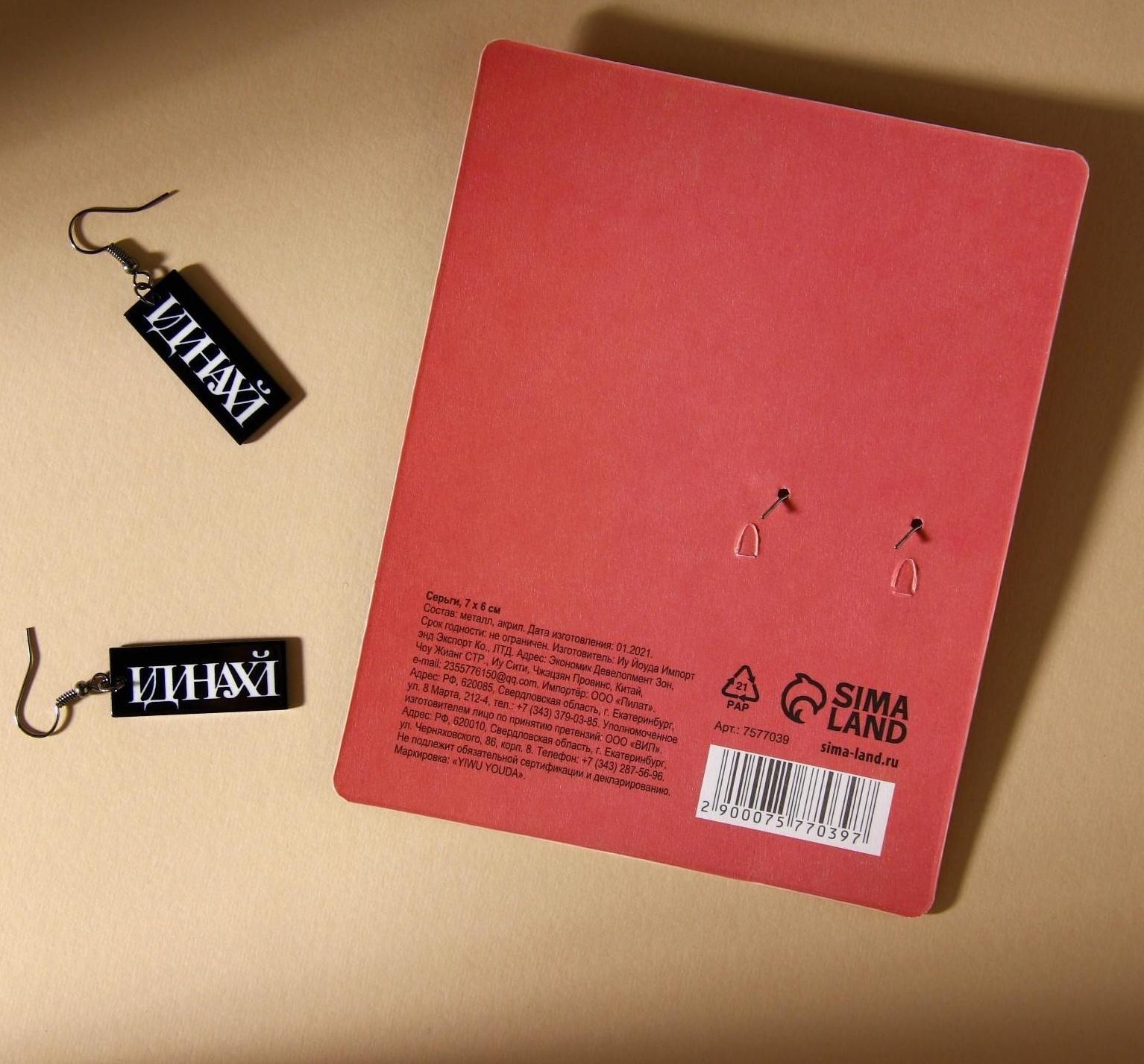 Серьги «Hi bitch»