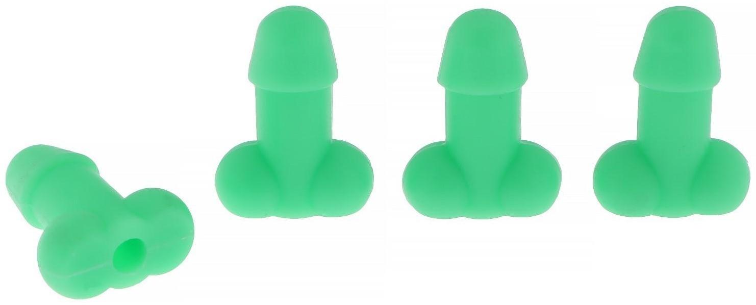 Колпачок на вентиль TORSO, светящийся,  набор 4 шт