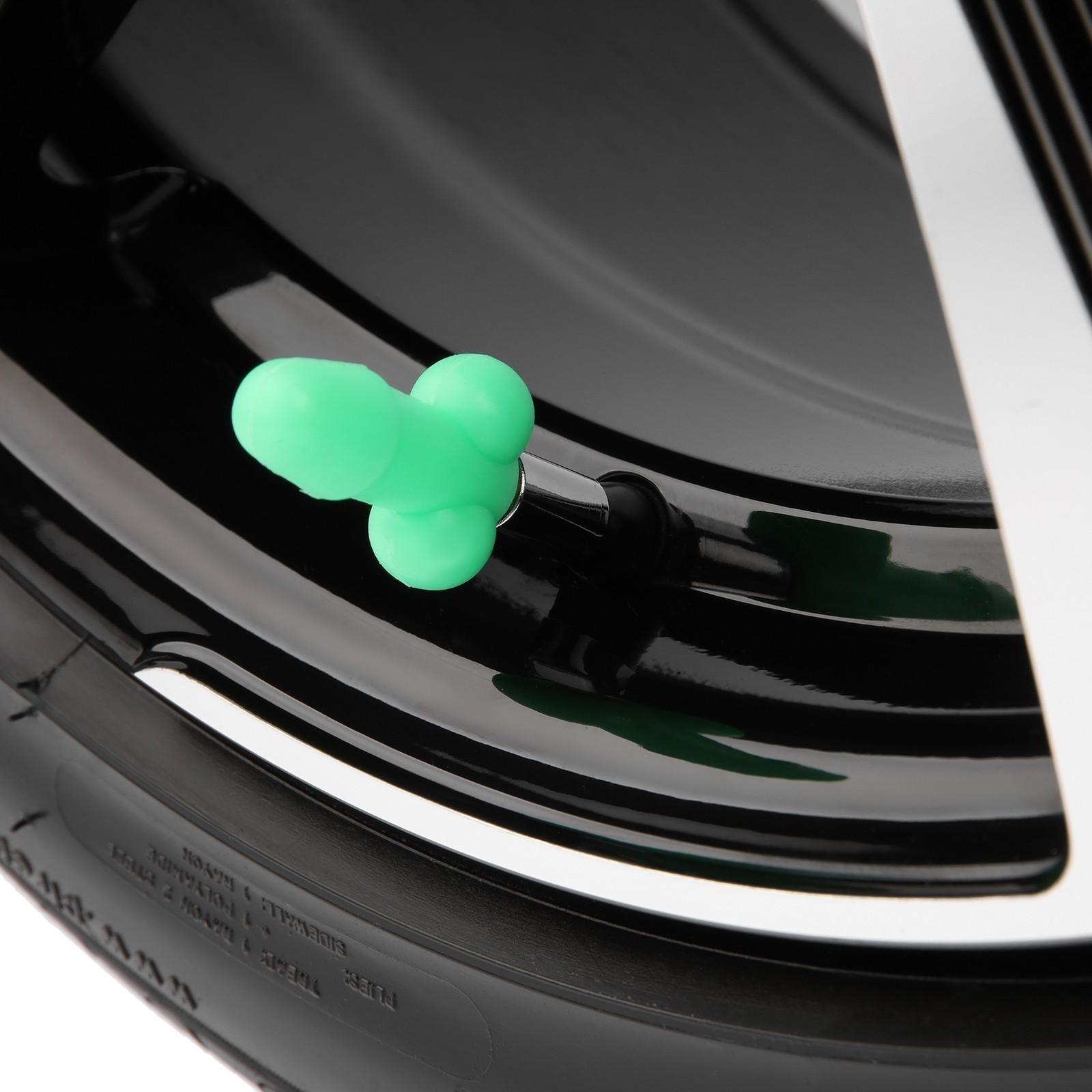 Колпачок на вентиль TORSO, светящийся,  набор 4 шт