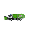 Машинка металлическая Jia Du Toys 1:16 «Мусоровоз» JD-8288, 36 см., инерционная, свет, звук / Бело-зеленый