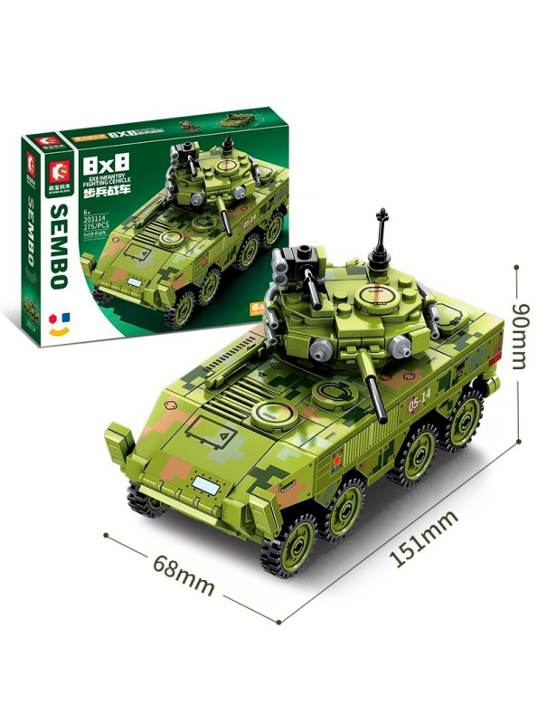 Конструктор Sembo Block «Боевая машина пехоты 8x8» 203114 / 275 деталей