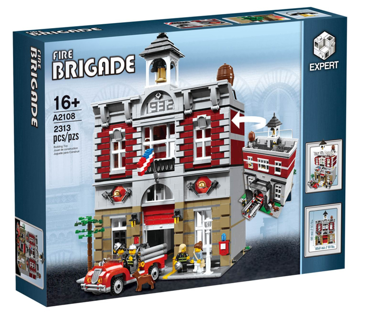 Конструктор «Пожарная команда» A2108 (Creator Expert 10197) / 2313 деталей
