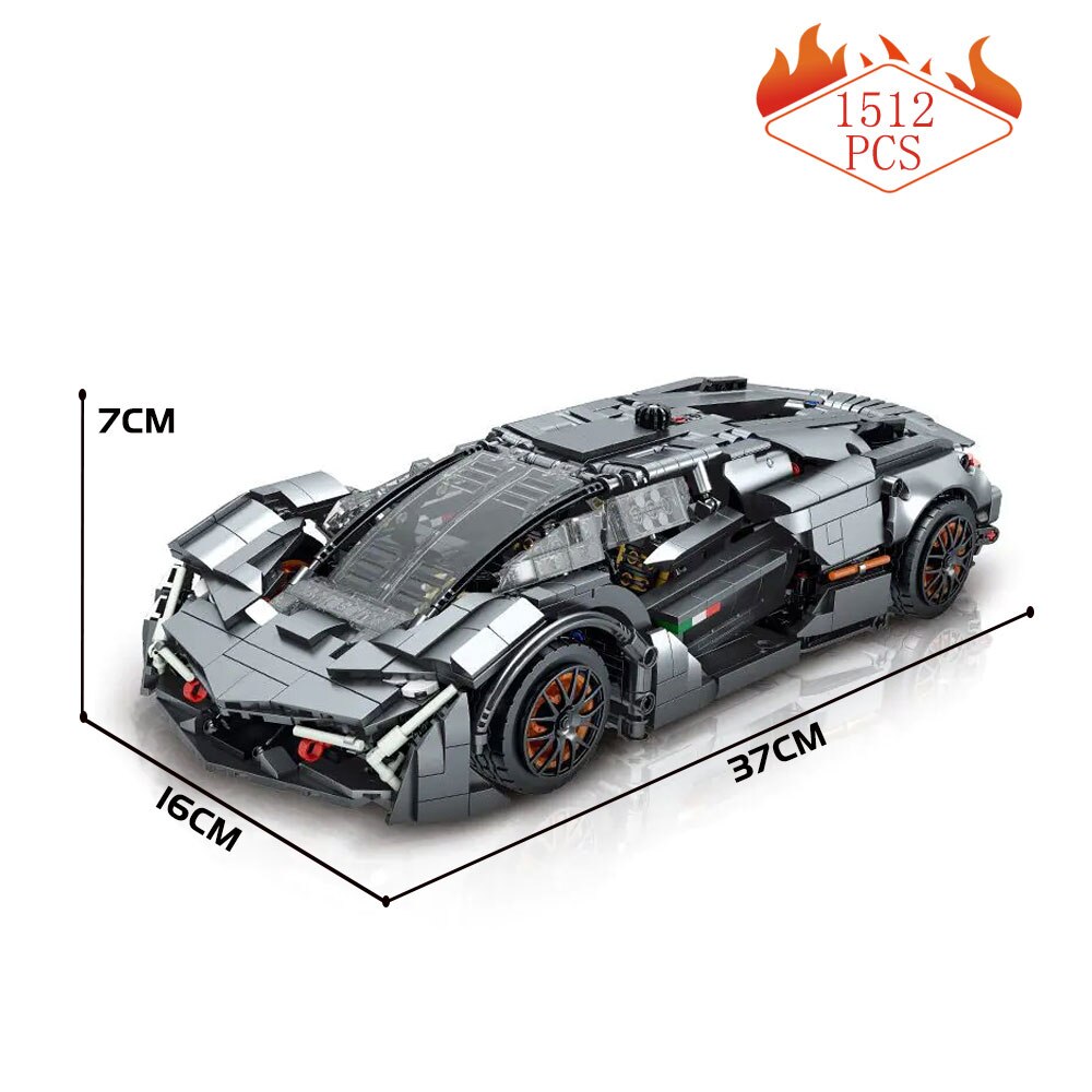 Конструктор Mork «Спорткар Lamborghini Terzo Millennio» 023027-1 / 1512 деталей