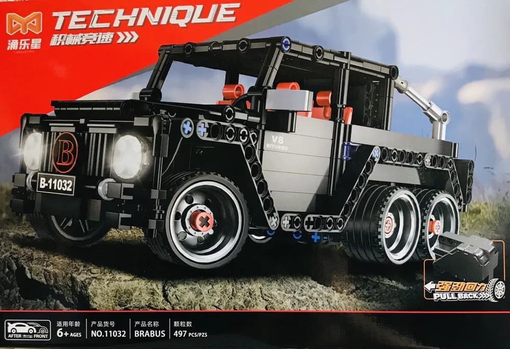 Конструктор «Машина Jeep Brabus» 11032 / 497 деталей