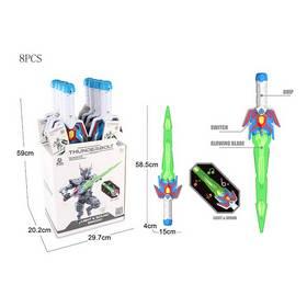 К649-2 Меч световой и звуковой.д/б 8шт 58.5х4х15 см. (8/24)649-2
