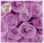 Салфетки бумажные «Розы», 33×33 см, набор 20 шт., цвет сиреневый