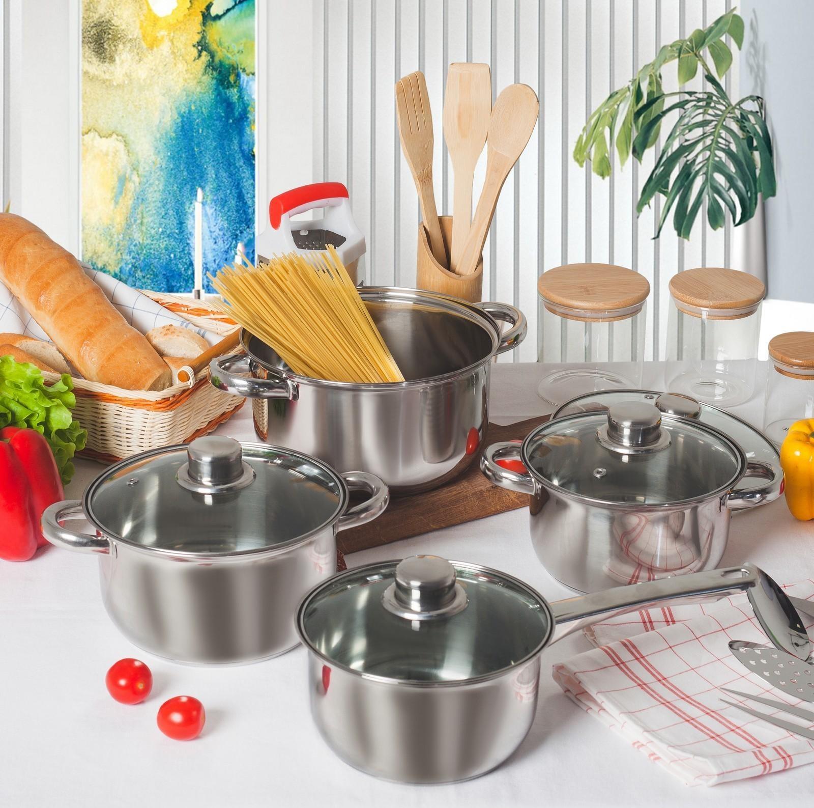 Кастрюля с крышкой из нержавеющей стали Доляна «Классика», 1,5 л, d=17,5 см