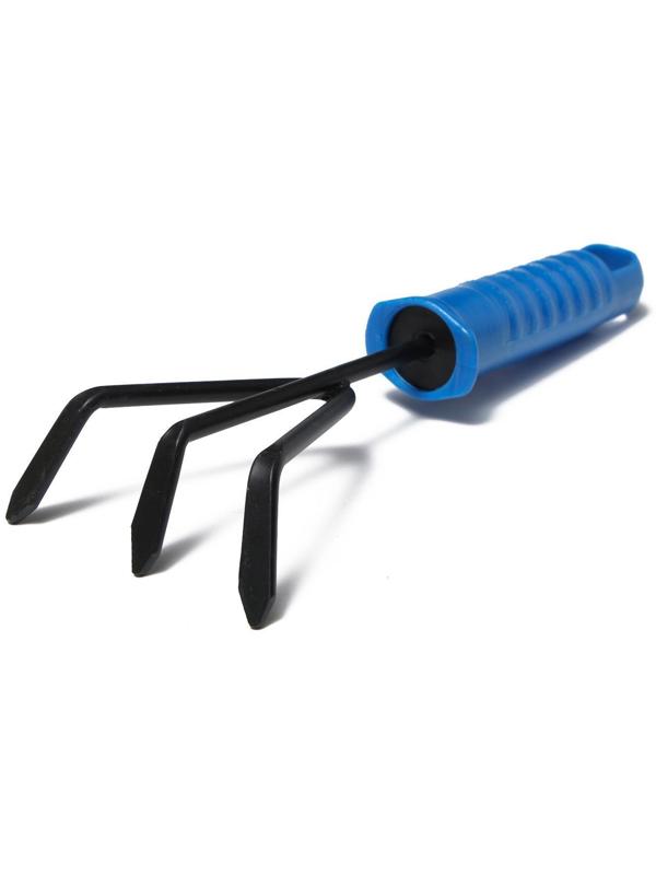 Набор садового инструмента, 5 предметов: 2 совка, рыхлитель, вилка, корнеудалитель, длина 27 см, пластиковые ручки, цвет МИКС